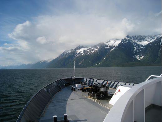 15juneau_to_haines-north.jpg - Our time exploring the Tongass National Forest and Inside Passage was coming to an end.  We sailed north to Haines, AK aboard the Malaspina.  Heading north up the Lynn Canal, Malapina kept her speed nice and steady, allowing her passengers to enjoy the wonderful sights.