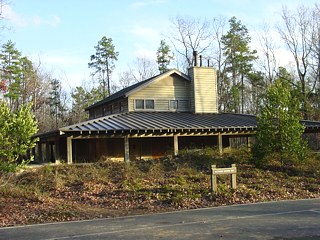 Modern bathroom - Arrowhead campground, Uwharrie NF