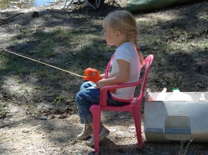 Little angler at Delta NF fishing derby