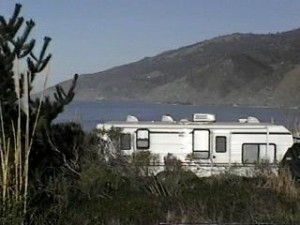 Kirk Creek campsite overlooking Pacific Ocean