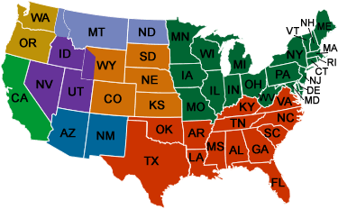 Forest Service Region Map